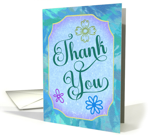 Thank You for All You Do Watercolor Abstract card (1961810)