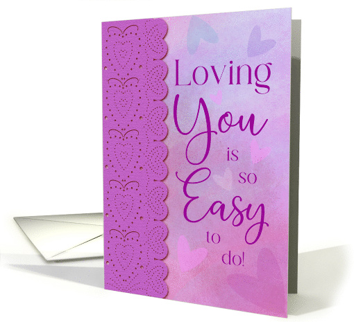 Anniversary Loving You is So Easy to Do with Paper Lace... (1965716)