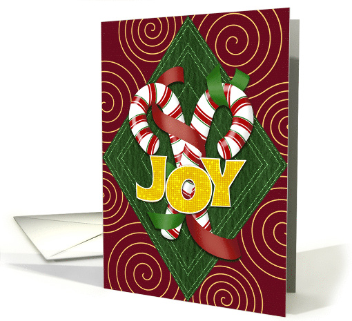 Candy Canes and Joy Holiday card (2001884)