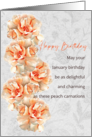 January Birthday Carnations card