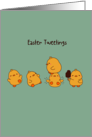 Easter Playful Cute Yellow Chicks card
