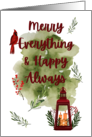 Merry Everything and Happy Always card