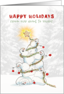 Wishing You Happy Holidays From Our Home To Yours card