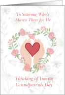 Like A Grandparent You Are Always There For Me Grandparents Day card