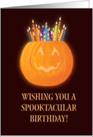 Halloween Birthday Jack O’Lantern Birthday Candles card