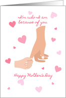 Mother’s Day Mom Because of You card