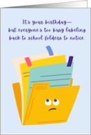 Birthday During Back To School Season Fabulous card