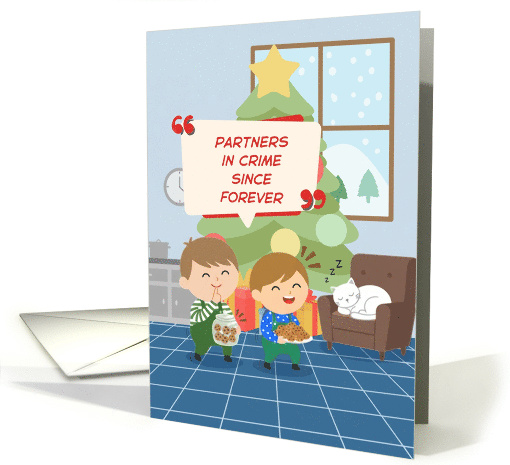 Partners in Crime Since Forever Brothers Christmas card (1950258)