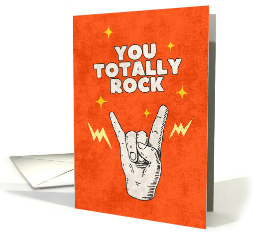 You Totally Rock Thank You Appreciation card (1951500)