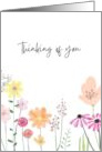 Thinking of You Floral Blank card