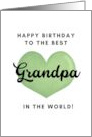 Happy Birthday to the Best Grandpa in the World card
