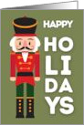 Happy Holidays Christmas Nutcracker card