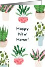 Happy New Home Plant Lover Blank card