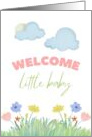 Welcome Little Baby Garden card