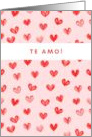 Te Amo I Love You Blank card