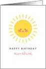 Happy Birthday Sunshine Big Smiley Sun card