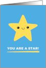 You Are A Star Blue Congratulations card