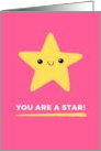 You Are A Star Pink Congratulations card