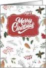 Merry Christmas Winter Nature Background card