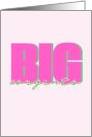 Big Congrats Cute Congratulations Pink card
