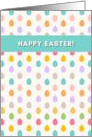Happy Easter Cute Colorful Little Easter Eggs card