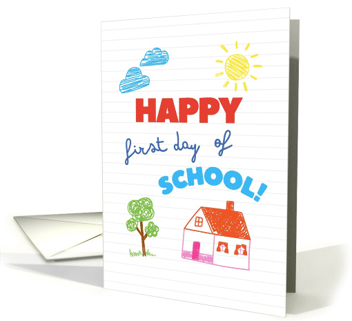 Happy First Day of School Blank card (1865716)