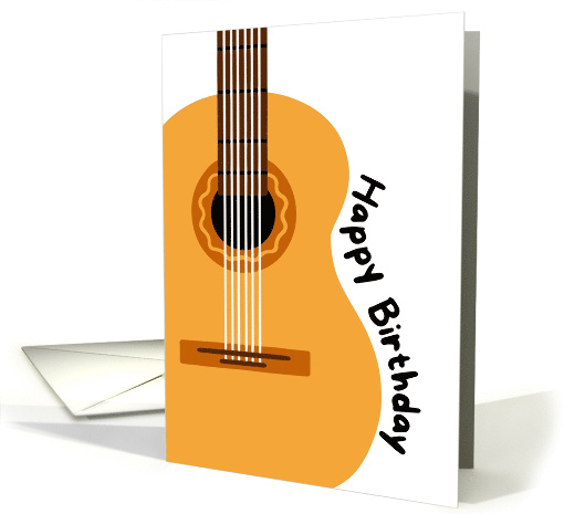 Happy Birthday Guitar Music Lover card (1868644)
