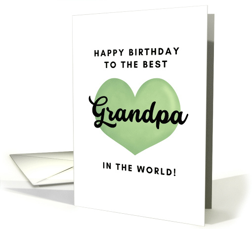 Happy Birthday to the Best Grandpa in the World card (1869200)