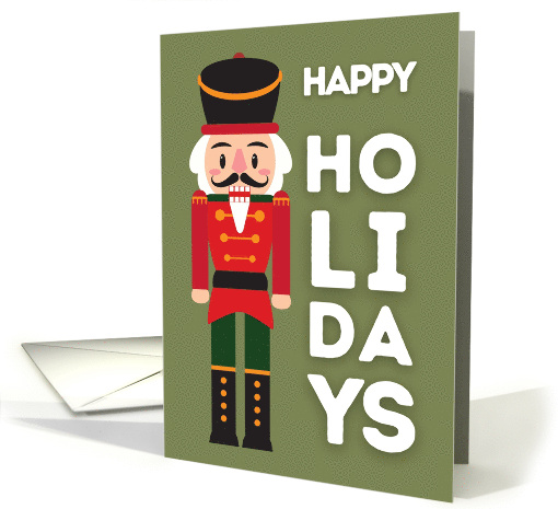 Happy Holidays Christmas Nutcracker card (1870098)
