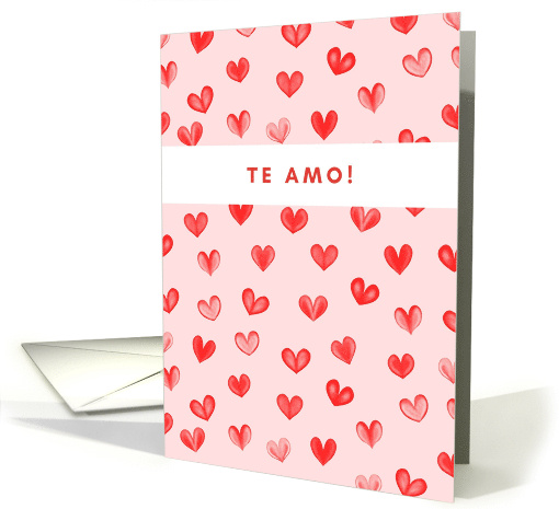 Te Amo I Love You Blank card (1875466)