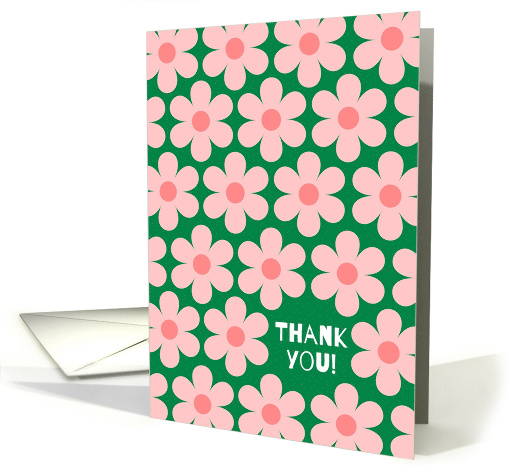 Thank You Green and Peach Pink card (1876324)