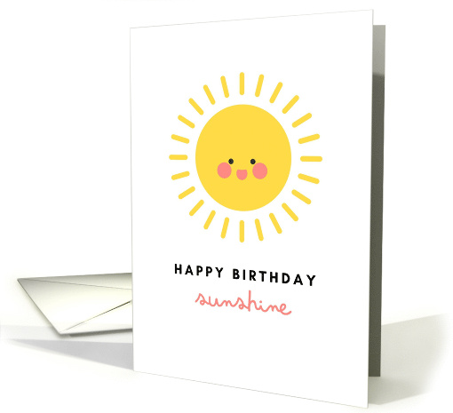 Happy Birthday Sunshine Big Smiley Sun card (1876518)