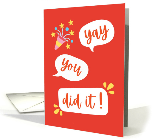 Yay You Did It Congratulations card (1878042)