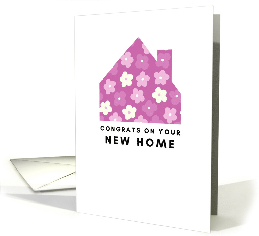 Congrats On Your New Home Purple Pink Floral card (1878604)