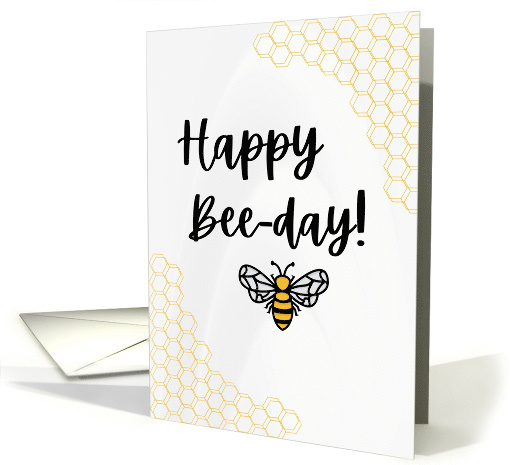 Happy Bee Day Birthday Bee Lover card (1879388)