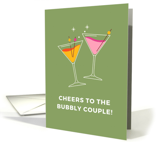 Cheers To The Bubbly Couple Martini Drinks Wedding... (1879692)