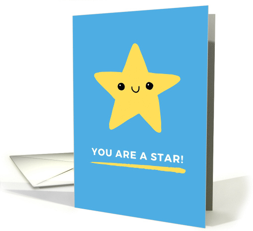 You Are A Star Blue Congratulations card (1880396)