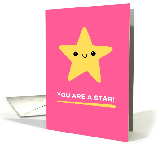 You Are A Star Pink Congratulations card (1880598)
