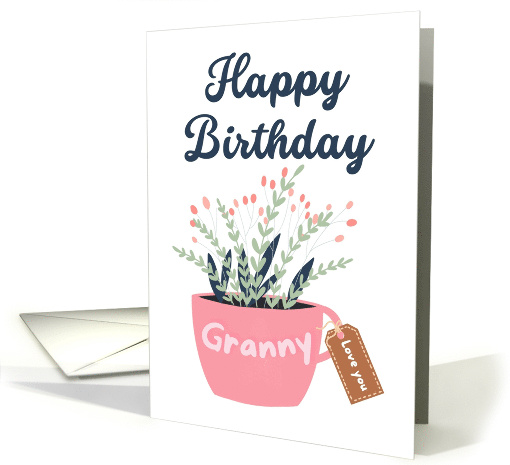 Happy Birthday Granny Love You Mug With Flowers card (1882998)