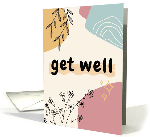 Get Well Boho Geometric Floral card (1886476)