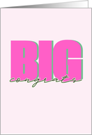 Big Congrats Cute Congratulations Pink card