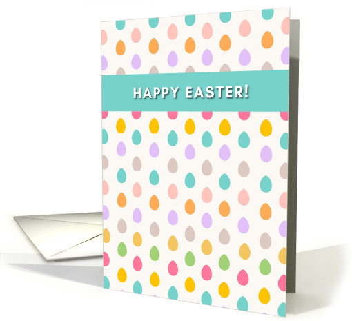 Happy Easter Cute Colorful Little Easter Eggs card (1914156)