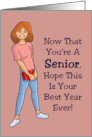 Back To School Card For A Senior Granddaughter From Grandparent card