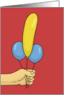 Adult Anniversary for Spouse With Suggestive Balloons card