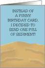 Funny Birthday I Decided To Send One Full Of Sediment card