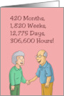 Humorous 35th Anniversary For Spouse 420 Months card