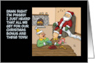 Funny Adult Christmas All We Get For Our Bonus Are These Toys card