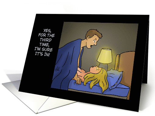 Humorous Adult Blank Note Card I'm Sure It's In card (1865690)