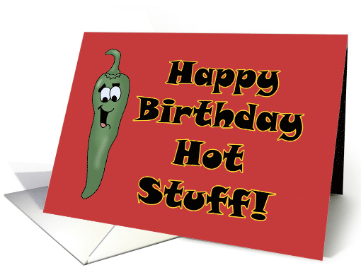 Humorous Birthday Card Happy Birthday Hot Stuff card (1866312)