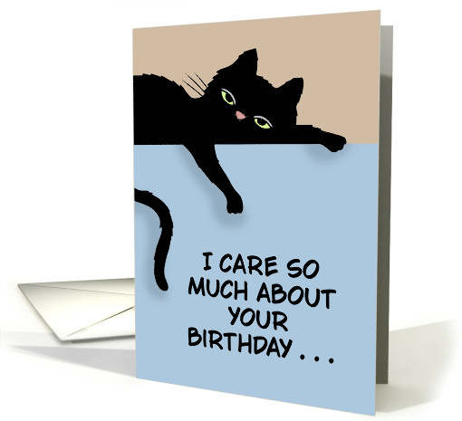 Humorous Birthday Card I Care So Much About Your Birthday card
